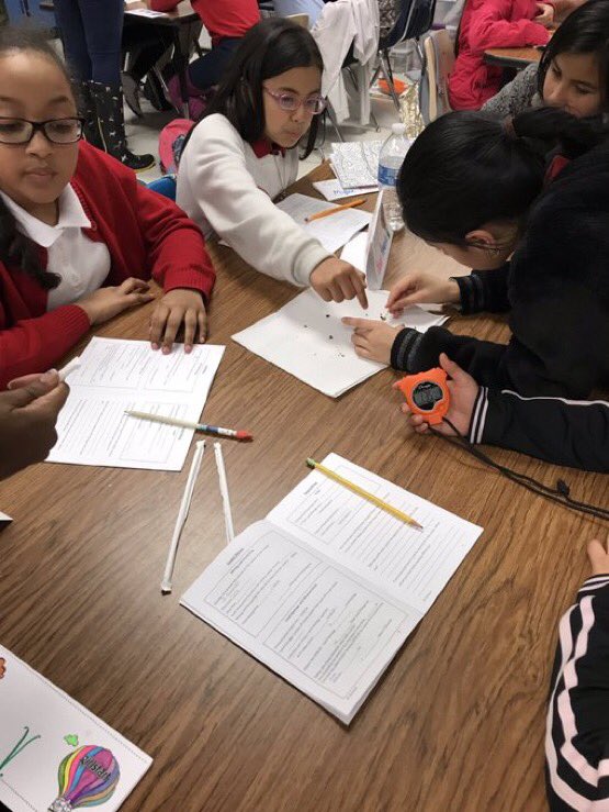 ChambersScience's tweet photo. Chambers Girlstart use a chocolate chip cookie to model the process of coal mining and perform calculations to determine whether or not the worth of the mined coal deposits outweigh the cost to the environment. @girlstart @ChambersCharger @AliefScience @AliefISD #aliefimission https://t.co/y3APNchxEp