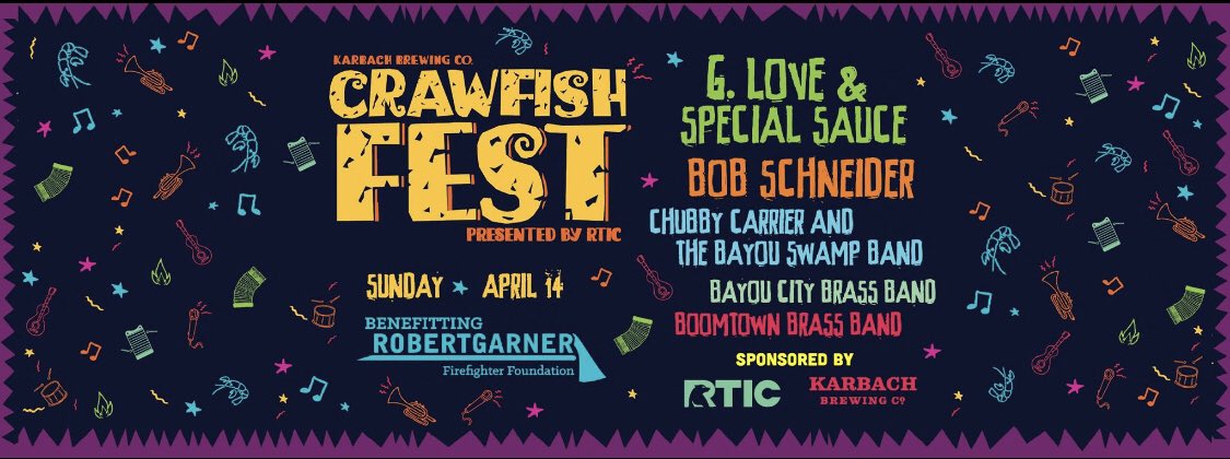 Sunday, April 14: The best of music and food!
Presented by RTIC Outdoors, benefitting the Robert Garner Firefighter Foundation! facebook.com/events/3644786…