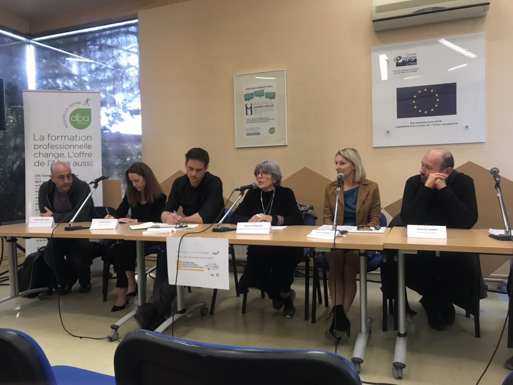 chantal_marion's tweet photo. Représente @Saurel_P #Journeesportesouvertes @Afpa_Occitanie « Les Tiers Lieux, vecteurs de réussite professionnelle ? » @Montpellier3m précurseur en ce domaine #ICC #CiteCreative #ZACEAI #LaTendresse @tropismeMtp #AnnieBrinnet https://t.co/z4iconw016