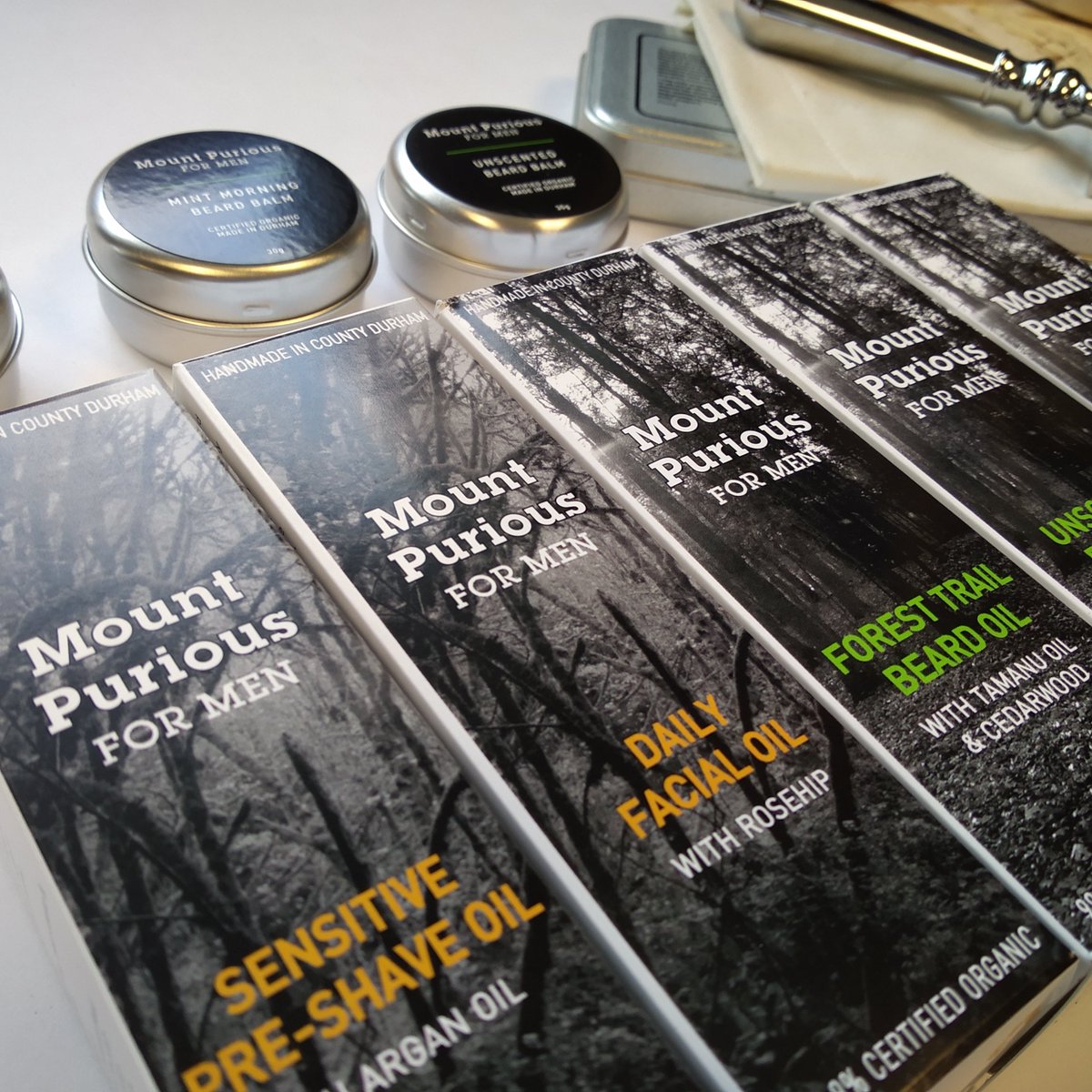 MountPurious's tweet image. Introducing Mount Purious for Men.

Our certified #Organic #Vegan #CrueltyFree Men's Grooming Range is made in our base in County Durham, England. And we have something for everyone. #BeardGrooming #Shaving #Facial &amp;amp; #Body #Skincare. 

gooddayorganics.com/collections/mo…