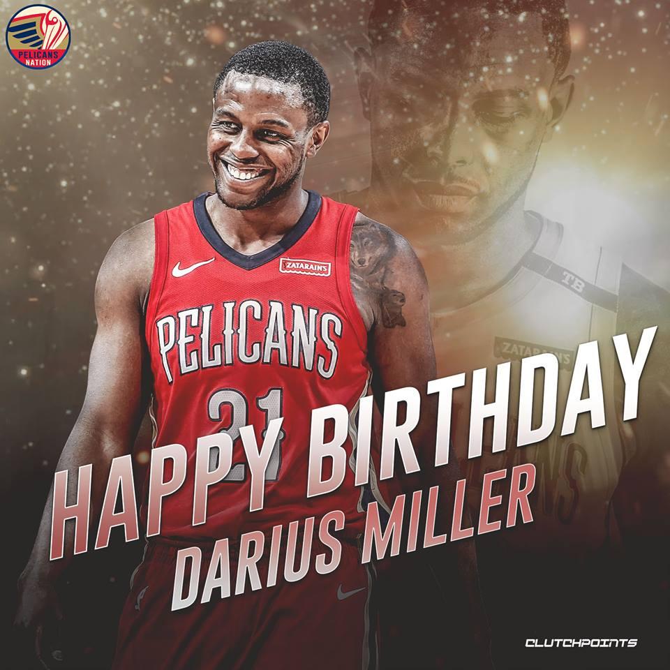 Join Pelicans Nation in wishing Darius Miller a happy 29th birthday!   