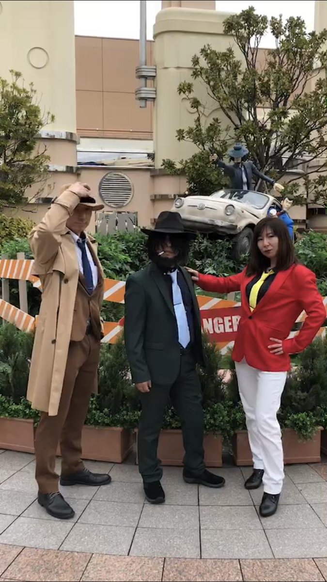 Sei 0816 コスサミ両日 今回は3人でルパンコス あとは五右衛門と不二子ちゃん 集合写真撮りたいな 笑 ユニバーサルスタジオジャパン ユニバ ルパン三世 ルパン 次元 次元大介 銭形 銭形警部 Usj コスプレ