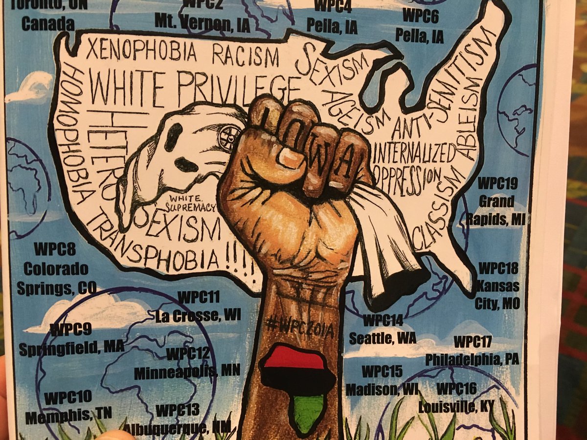 curtisogden's tweet photo. #WPC20IA ⁦@got_privilege⁩ #Together4Equity “This is a Conference where you can get your asses kicked in a workshop and then hugged at lunchtime.” - Dr. Eddie Moore, Jr. https://t.co/1QksxbWsX3