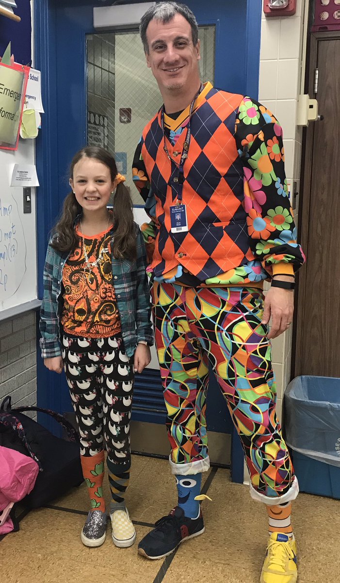 MrPRichey's tweet photo. When you find a student that went as far as you for @ChurchvilleD205’s mismatched socks/outfits for #WDSD19 today! #WeAreChurchville #TeachLoud https://t.co/ECdG9Y9F6N