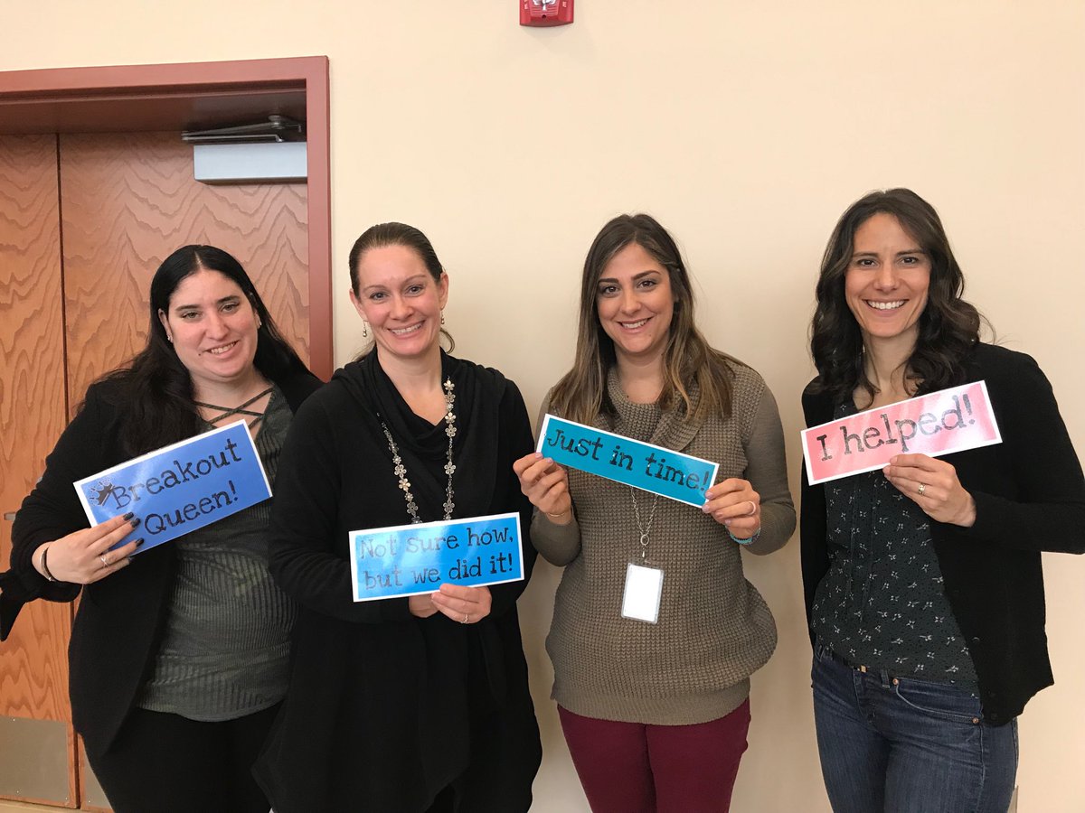 missweinstein39's tweet photo. We broke out digital breakout! #njetc @RURah @jc0404 @krisdoty1 https://t.co/IV8sVcuAtF