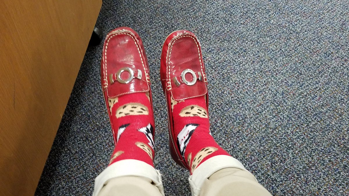 DMHSmc's tweet photo. Cookies and milk socks.  Two of my favorite things.  #lotsofsocks #WorldDownSyndromeAwarenessDay https://t.co/FCfw2gnOqY