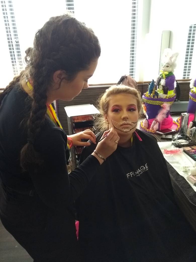 NNC_Worksop's tweet photo. Some fantastic creative work by some of our Hair and Beauty and Media Makeup students at the Intercollege Competition today. #intercoll19 https://t.co/nC1hRstKDB
