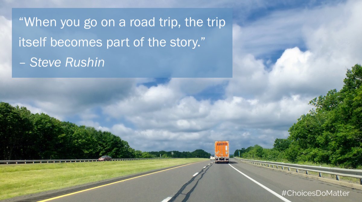 choicesdomatter's tweet photo. When you are on a #roadtrip, you are on every trip you have ever taken. In my novel-in-progress, Brooke takes a trip down memory lane - and up I-85. https://t.co/C2Xk9WqrbQ #ChoiceDoMatter #MyFirstNovel #LetsTalk https://t.co/ciApCow80H