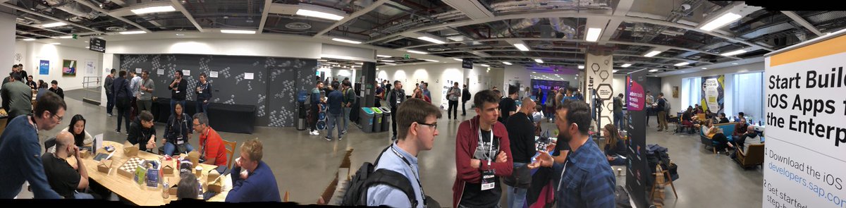 ithain's tweet image. Lunch at #iOSCon