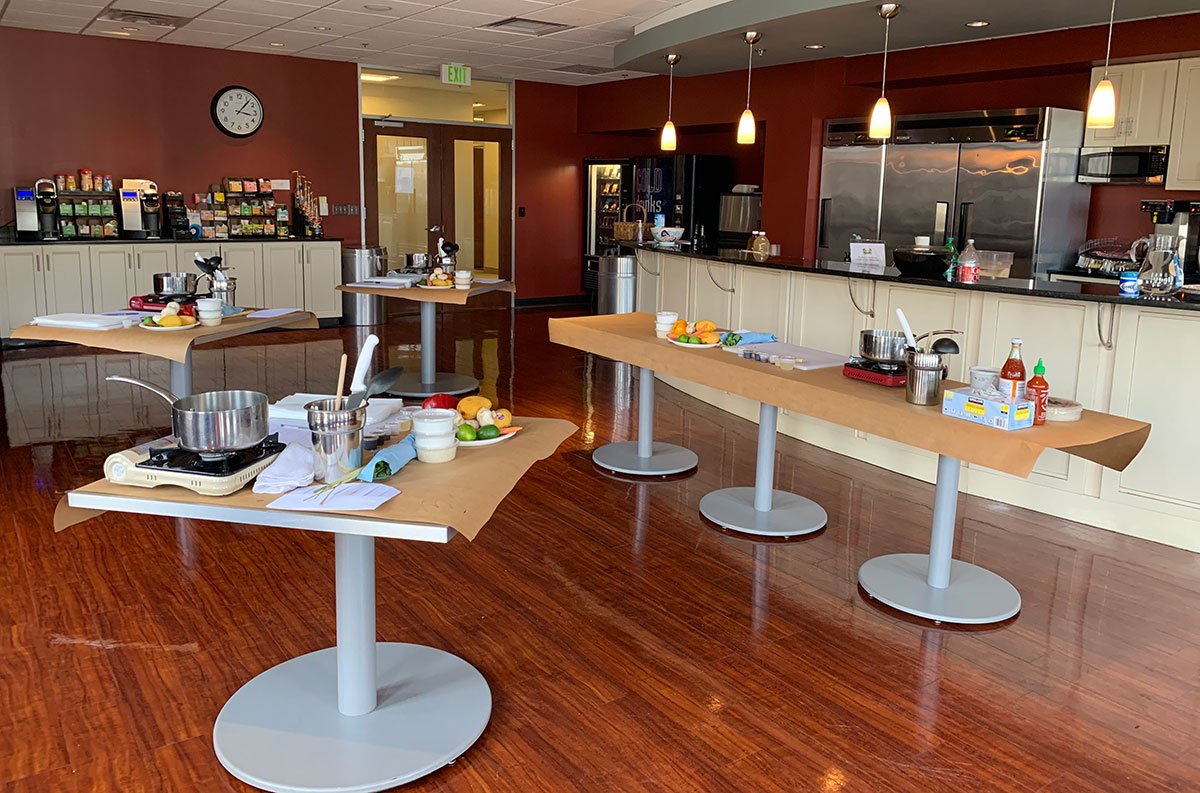 PSAFinancial's tweet photo. Yesterday, our client, LEARN Behavioral, hosted their HR summit at PSA in the form of a cooking demonstration with @cookingwithegg. We welcome all of our clients and partners to use our many complimentary event facilities for all their seminar and meeting needs. #PSApartnership https://t.co/MJStAfsy1X