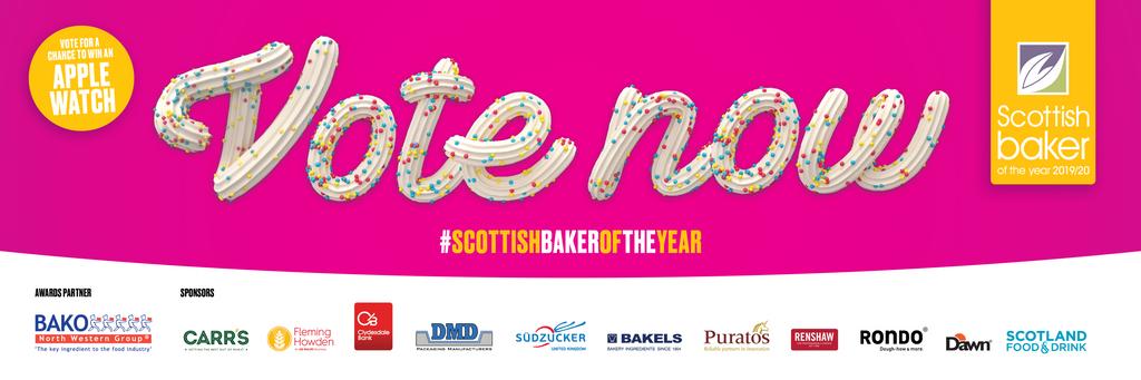 CakeScotland's tweet image. Today is your final chance to vote for Cake to win at the @ScottishBakers baker of the year awards. Click the link and vote for our wagon slice in 'Best Individual Cake' and sultana scone in the scone category - each vote could win an Apple Watch! buff.ly/2TzQdon