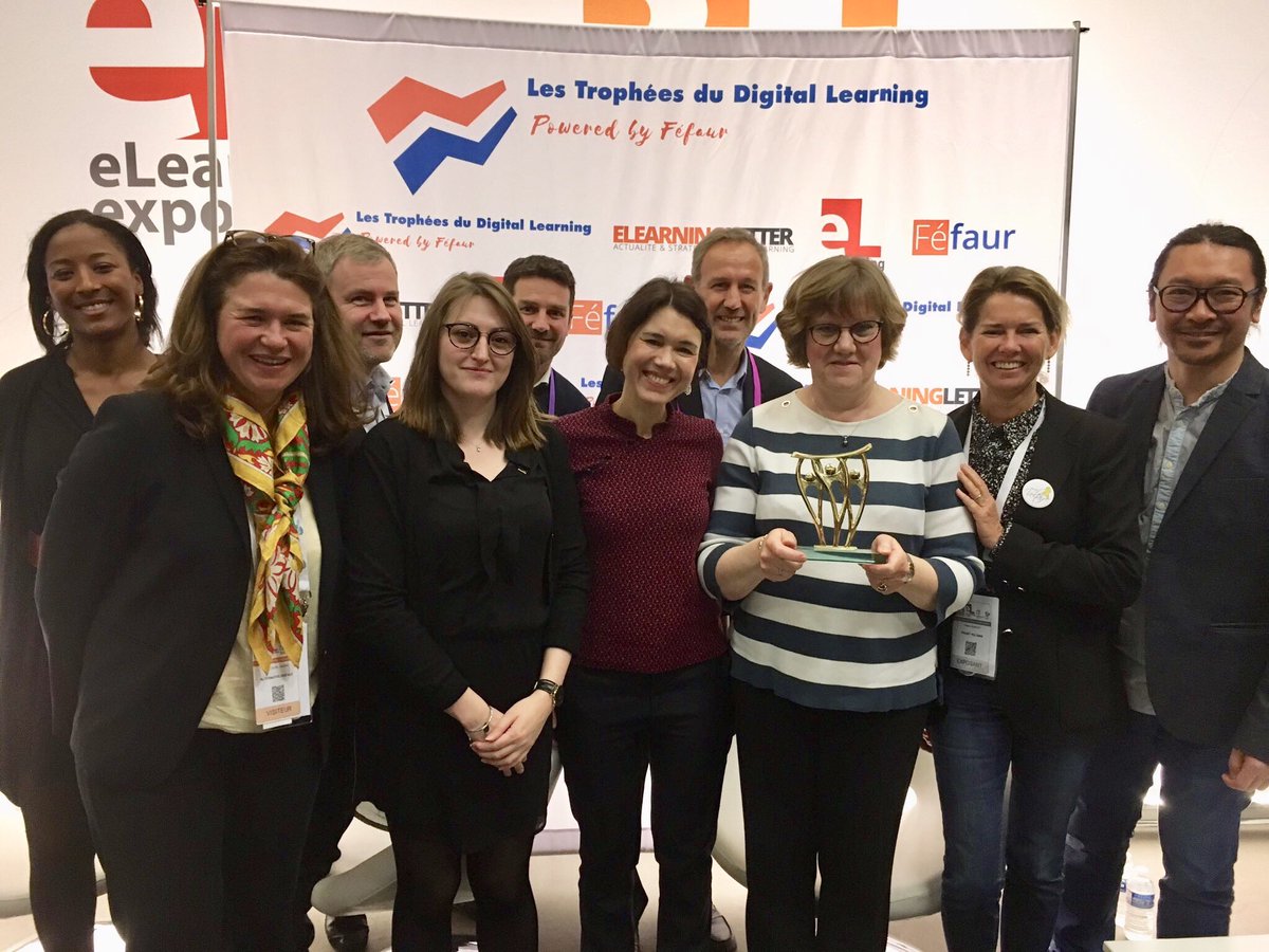 generalifrance's tweet photo. 🏆  @GeneraliFrance remporte le Trophée du #DigitalLearnig #Fefaur catégorie « Déploiement &amp; accompagnement » pour son dispositif de #formation au #digital « We, digit#all » qui a permis de certifier à ce jour près de 3 700 (61%) collaborateurs de l’entreprise #eLearningExpo https://t.co/dTM61Z2eUF
