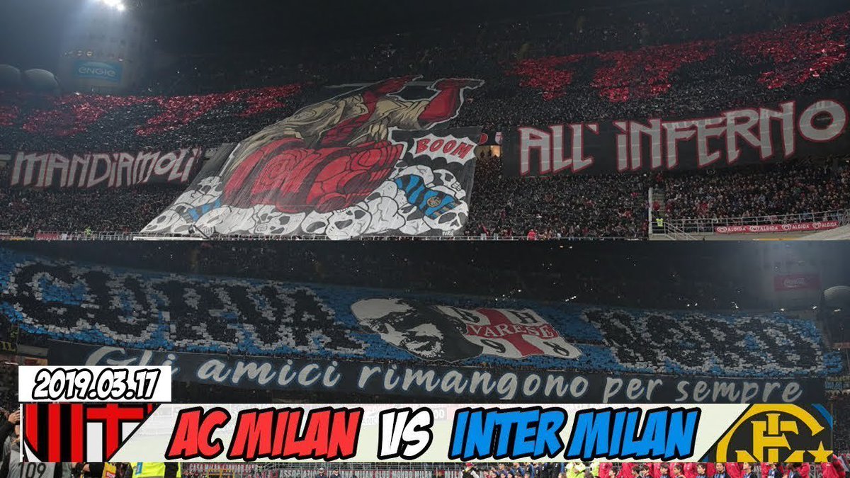 TerracesLife's tweet image. NEW: #Coreografia Curva Sud - Nord #Milano | AC ... - See video at: terraces.life/1/4w1an 

#tifo #ultras #hooligans #casuals #supporters #stadium #terraces #fans #groundhopping #europe #worldwide #awayday #matchday #ACMilan #Choreo #CoreografiaMilanInter2019 #CurvaSud