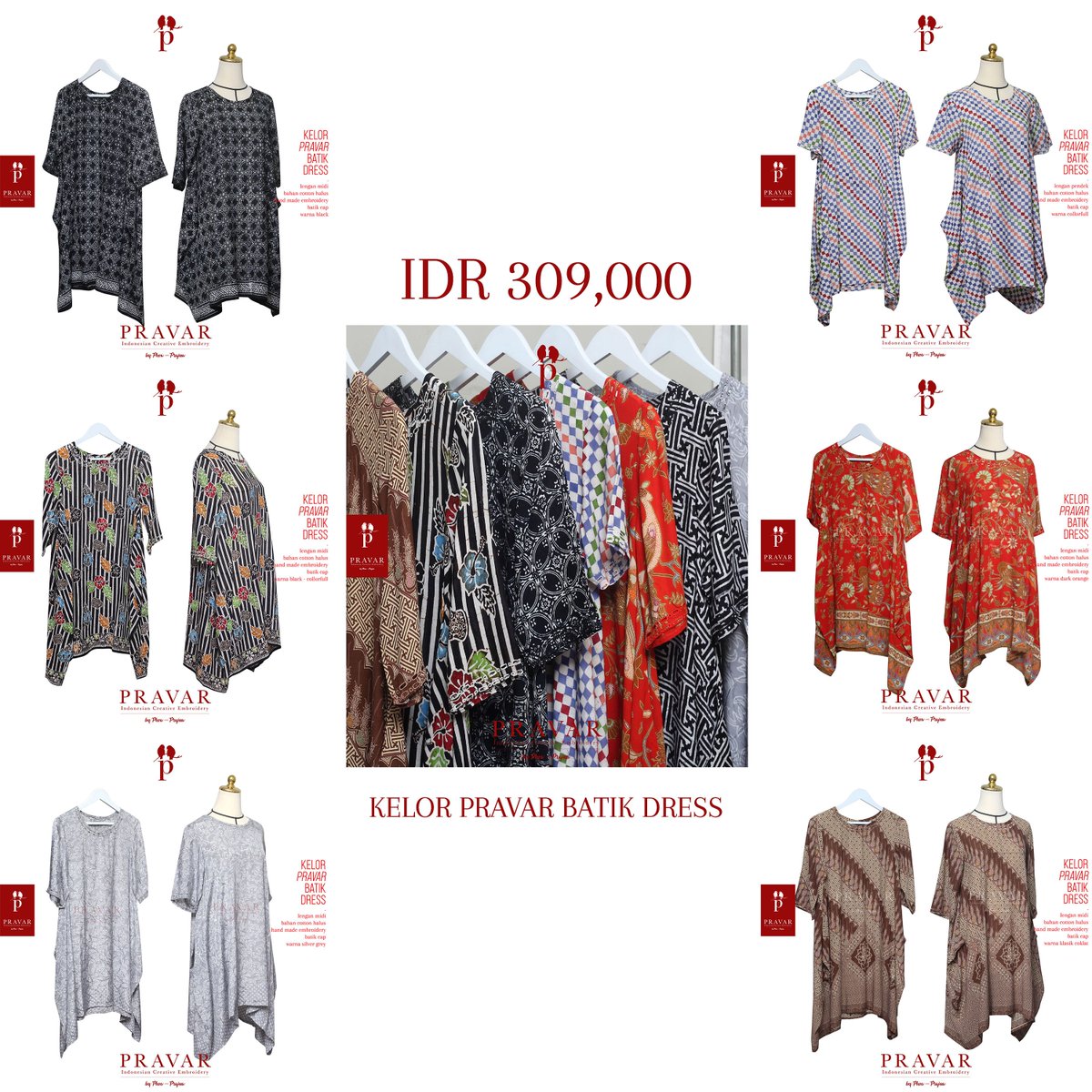 Kelor Pravar Batik Dress - inacraftmall.com/product/kelor-…