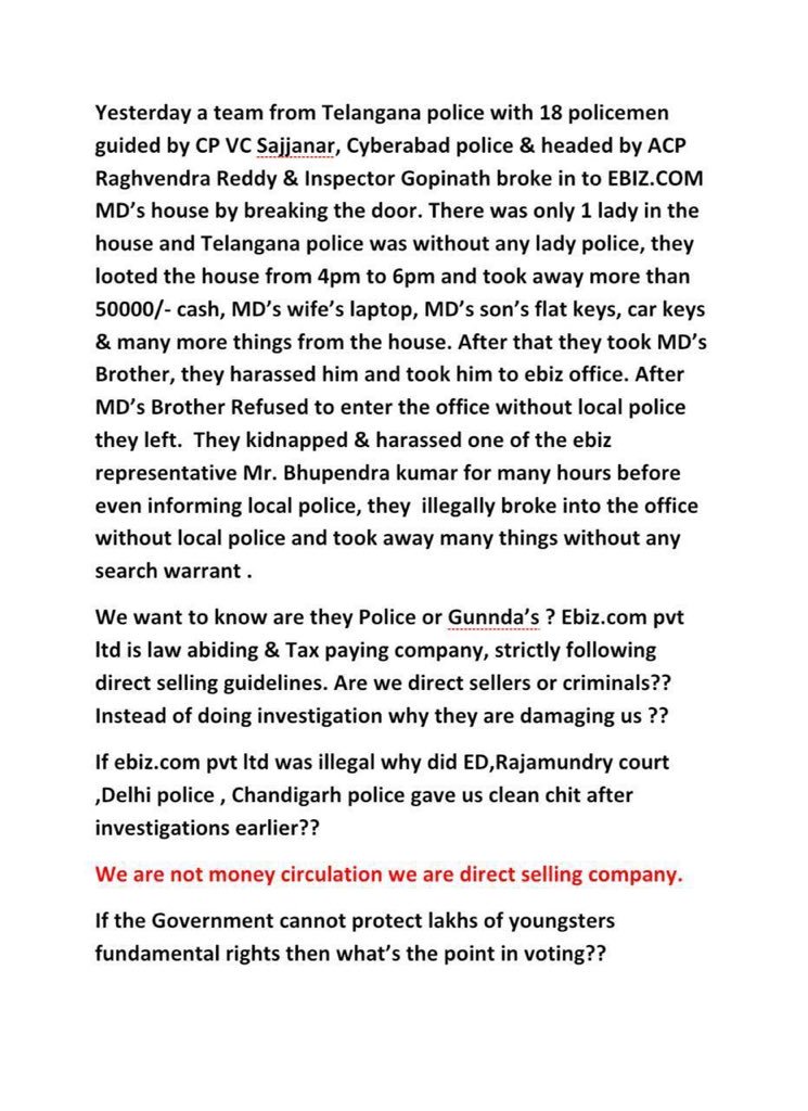 DharmendraNary3's tweet photo. #justiceforebiz https://t.co/yQWnONquf9