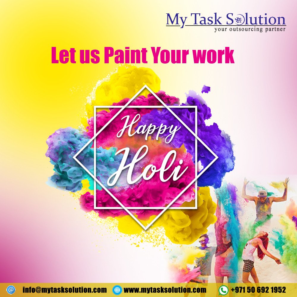 task_my's tweet photo. HAPPY HOLI 2019 
Wish you all a very Happy &amp; Colourfull Holi. https://t.co/bZqZFoCGgb
