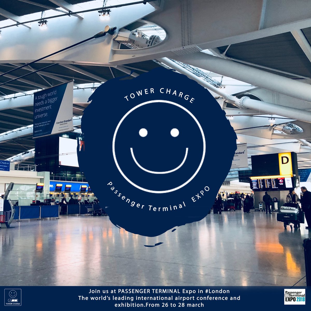 towercharge's tweet photo. Join us at PASSENGER TERMINAL Expo in #London ✈
The world’s leading international airport conference and
exhibition.From 26 to 28 march
#PTELondon #PTE2019 https://t.co/Pfckz6ZhbZ