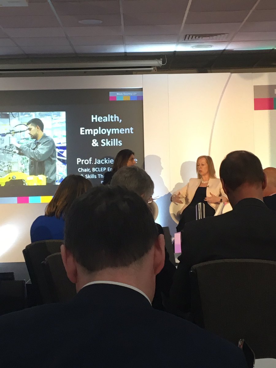 MattMellors's tweet photo. Professor Jackie Dunne talking about the skills challenges in the Black Country and the anchor role of the University of Wolverhampton and local colleges at the @BCLEP annual conference #BCLEPConference19 @wlv_uniNews @EnTRESS_ERDF @WLV_SoABE https://t.co/dqmMY7fOFX