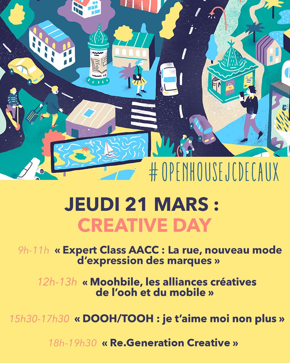 À 12h, L'ADN sera présent pour animer le débat autour de la créativité MOBILE + OOH avec @UgoCeria Head of Creative Shop Facebook France, @salomejestin Creative Strategist Snapchat, @quentinlechemia CEO Elise Tech et @adrienfigula Directeur Digital OOH JCDecaux #OpenHouseJcDecaux