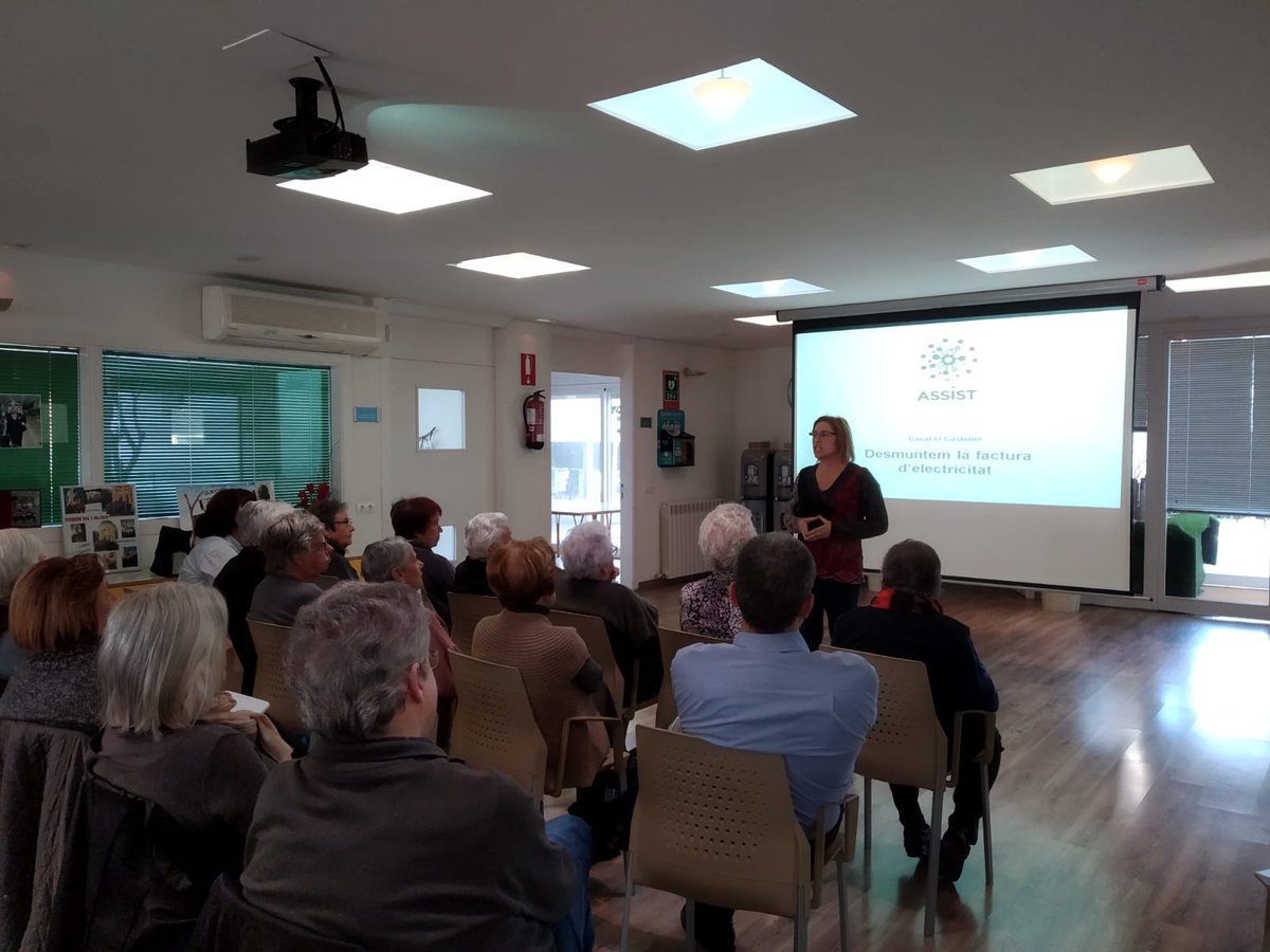 Assist2gether's tweet photo. Senior people in Cabrera de Mar (Spain) are learning how to understand their #electricbills. ASSIST aims to empower #energyusers, especially the most vulnerable groups, in order to tackle #energypoverty. https://t.co/6DT35cwwNi