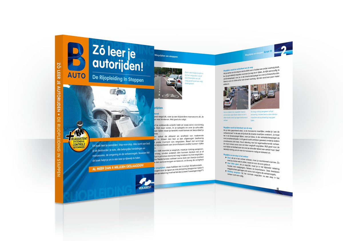 ErikKantelberg's tweet photo. De nieuwste versie van het Rijopleidingen in Stappen-praktijkboek is uitgebreid met ADAS-systemen en nu ook geschikt voor automaat. Uniek per script een aantal #VekaBest controleoefeningen beschreven. https://t.co/7h91ShcGCL