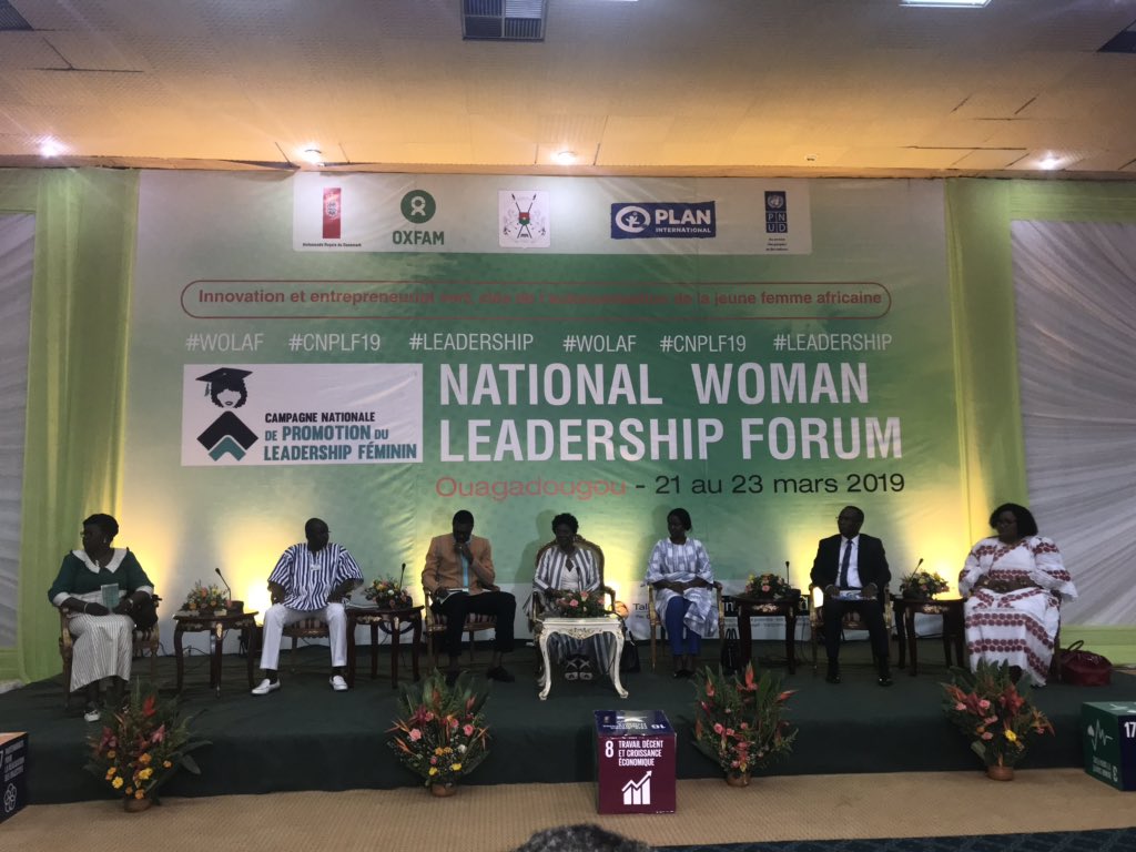 PNUD_BFA's tweet photo. #WOLAF Le National Woman #Leadership Forum ouvre ses portes ce matin sous le thème «Innovation &amp;entrepreneuriat vert,clés de l’autonomisation de la jeune femme africaine» sous la présidence de la #PremiereDame du #BurkinaFaso #CNPLF19  @AgoCorneille @pnudfr #ProFeJec @Faycal_Dev https://t.co/lJ2TtUyQ3d
