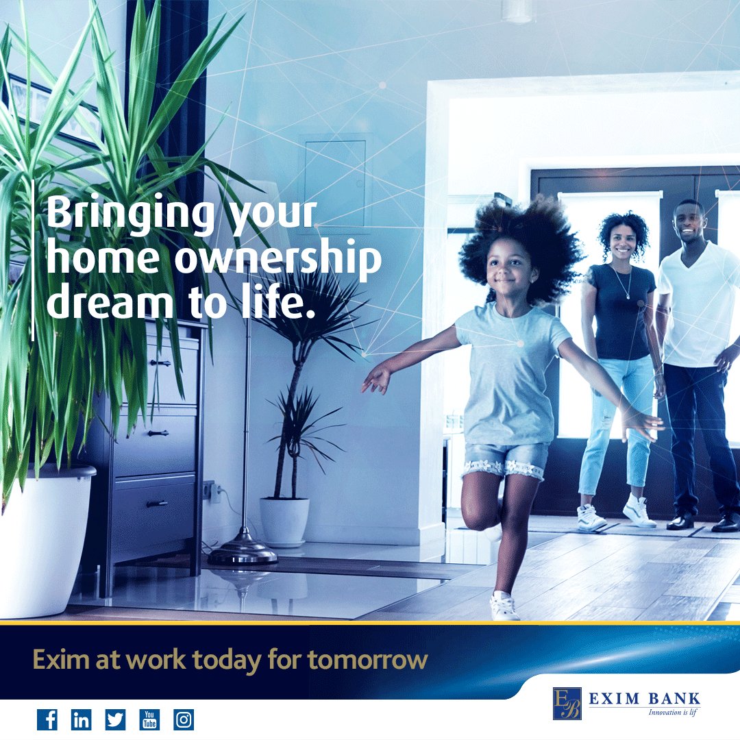 Exim_BankTZ's tweet photo. Anxiety over buying a house, should not stop you from pursuing your home ownership goals. Our Nyumba yako Loan will help you tackle this journey today by providing you up to 80% of the cost towards owning your home tomorrow. #EximAtWorkTodayForTomorrow #TomorrowBeginsToday https://t.co/28InXulvUC