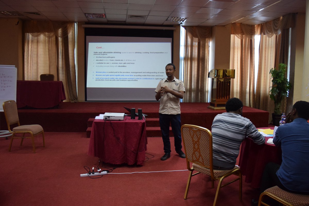 PSIEthiopia's tweet photo. #TWASH conducted TOT (Training of trainers) on March 15 & 16, 2019 for six regional & Zonal government Gender focal persons including our #WASH #Gender focal person.
The #training will Enable trainees to analyze cultural, social & economic impositions on gender roles https://t.co/TH1RNSoR0B