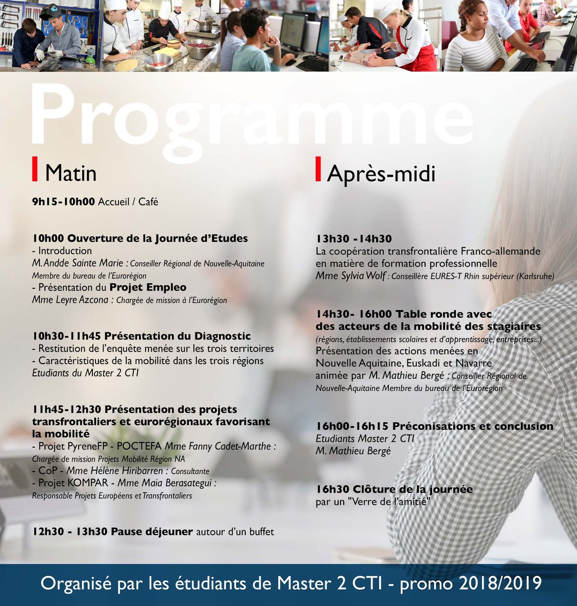 AssoCTI's tweet photo. Programmation de la journée d'étude du 28 mars 2019 sur les stages transfrontaliers en collaboration avec l'Eurorégion NAEN

Au programme, diagnostic, témoignages transfrontaliers et débats 

Venez enrichir votre culture transfrontalière! 

@MarcMoulin @_ENAEN @universite_uppa https://t.co/VmxqFGQ3h5