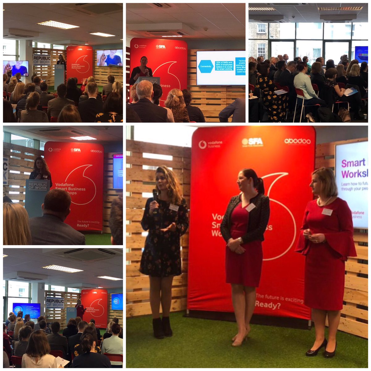 abodooskills's tweet photo. Fab turn out &amp; insightful morning with @MarinaBleahen @VanessaTierneyA @SpollenSven &amp; Treasa Doran from @VodafoneIEbiz @abodoojobs @EngageGrowIRL @SFA_Irl at the Smart Business #SmartWorking Workshop in @republicofwork #smartbusiness #businessgrowth #Cork https://t.co/e5yrgzbJhl