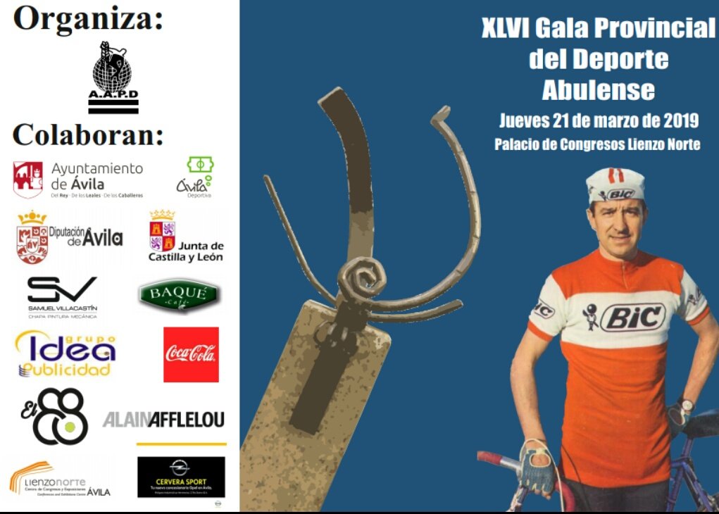 AAPDAvila's tweet photo. Esta noche, a partir de las 20,30 horas en el @LIENZONORTE , tenemos una cita muy especial con la 46 Gala Provincial del Deporte Abulense y el homenaje que este año rendimos a Julio Jiménez, 'El Relojero de #Avila" https://t.co/f1lZsxlrUQ