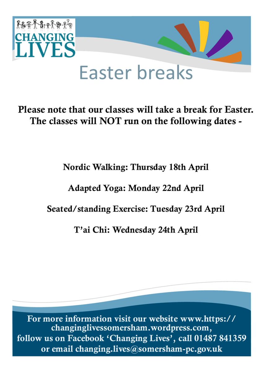 Changing1Lives's tweet photo. Easter break for Changing Lives classes https://t.co/BaMyvtTesv https://t.co/HgukXFzyXP