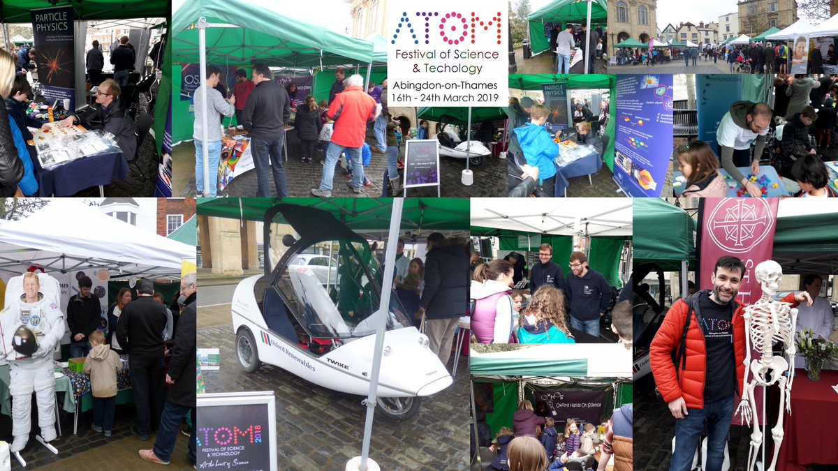 ATOMSciFest's tweet photo. Then on Saturday we are on the #Abingdon Market Square for The Science Market - we will be revealing the final line-up of companies, researchers, academic institutions and science buskers (yes!) - but it's going to be BIG. #ATOM19 #ScienceMarket https://t.co/NqebS3a7Ld https://t.co/fcHHmPg8fO