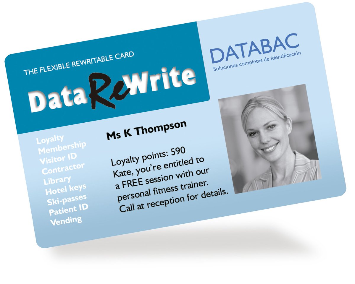 Databac_Group's tweet photo. Data ReWrite es nuestra tarjetas re-imprimible que permite que los textos e imágenes se impriman y borren hasta 500 veces. Reduce el consumo de PVC con estas tarjetas, 1 tarjeta - 500 usos! Perfectas para visitantes.
#datarewrite #tarjetas #databac https://t.co/Cdko8Xk2VK