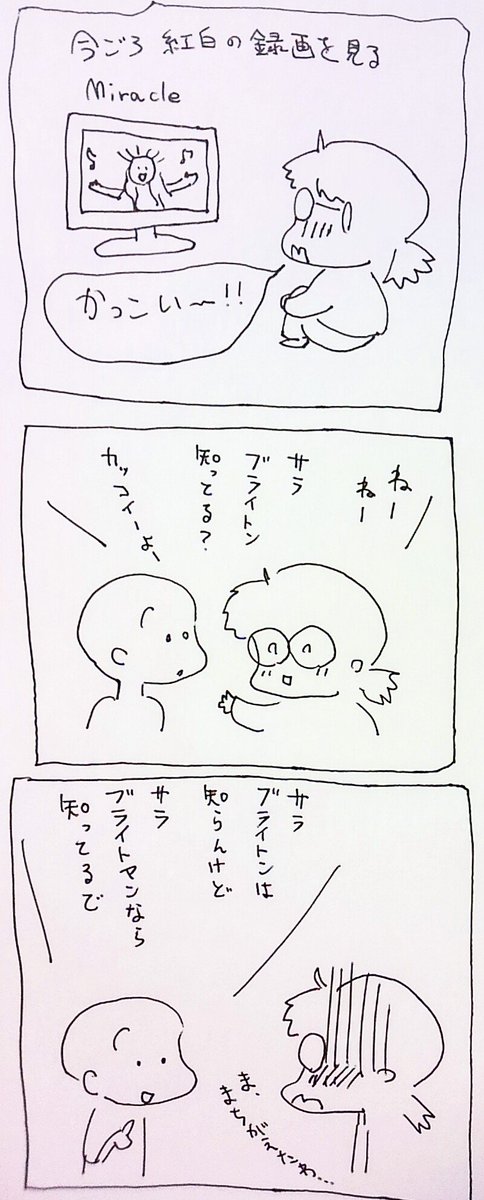 最近の出来事。
有名どころを間違えると気恥ずかしい。 