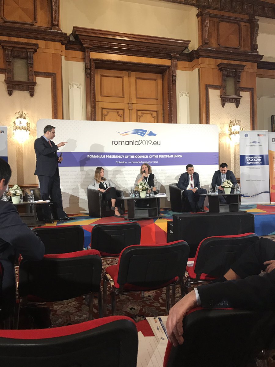 Fine discussion on speed management with Manuelle Salathe, Dovile Adminaite, Florentin Bracea and George Ursachi.   Thoughtful and thought provoking in equal measure.  Speed management such a big part of resolving the problem of #RoadSafety #SecuriteRoutiere