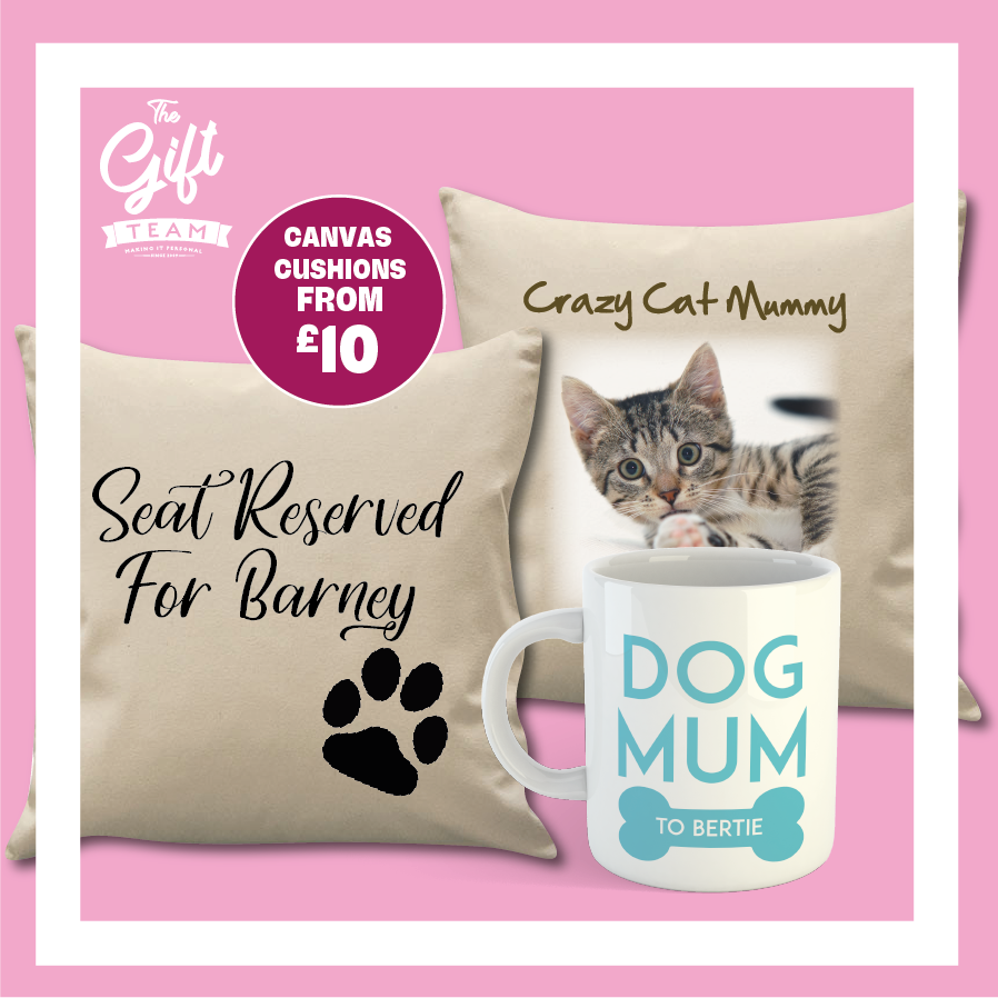 thegiftteam's tweet photo. Mothers day for pet mums!
Canvas cushions from £10
Personalised mugs from £10 🐾🐶🐱
#mothersday #mummy #pets #presents https://t.co/EzllAvNh5a