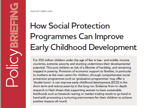 KeetieRoelen's tweet photo. Economic strengthening through #graduationprogrammes #socialprotection can improve #ECD but with limitations; programmes reinforce work and care juggling act, undermining #care for children- first of NEW outputs from research #Haiti @Fonkoze now available https://t.co/qsS5iFHaaN https://t.co/wHD6eUilCJ