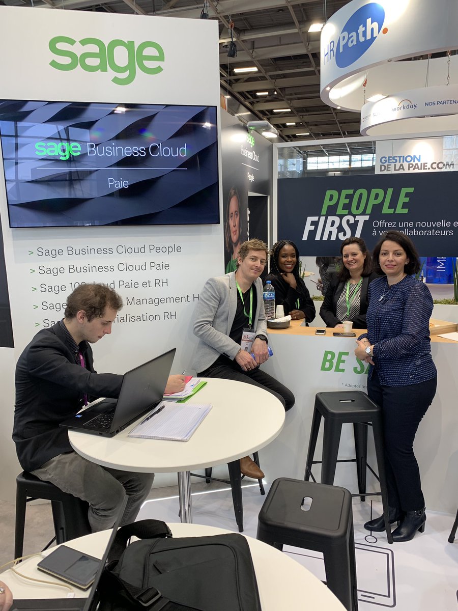 Dernier jour au <a href="/Solutions_RH/">Solutions Ressources Humaines</a> 
Nos équipes vous attendent ! Stand A08 😀#sagepeople