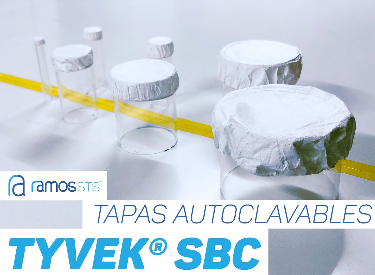 RamosSts_'s tweet photo. ¿CONOCES LAS TAPAS #Tyvek® SBC?
- Excelentes para cubrir frascos, #matraces, cubiletes, recipientes, #botellas de #medios, #válvulas, tuberías, mangueras y barriles 🧪🧫
- Evite que el polvo y otras partículas contaminen sus muestras ☠️🌫️
+ INFO https://t.co/9gKYg3KJWA https://t.co/SgL85zSLDK