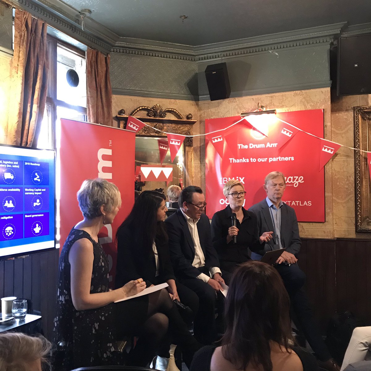 On the battle for talent post #Brexit: @debbiezaman “More of our tech clients are openinly admitting that they will poach talent from other companies, others are considering extending their retirement age.” #TheDrumArms