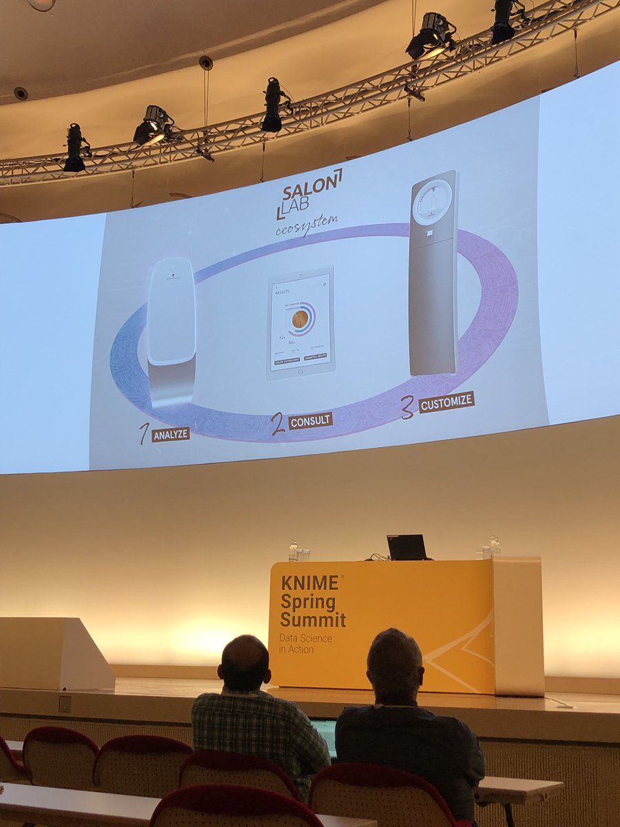 treboux's tweet photo. Improving hair business with #salonlab using #knime . Presented at the @CES 2018.
#KNIMESUMMIT2019 @knime @hessovalais https://t.co/Yxatdlms0f