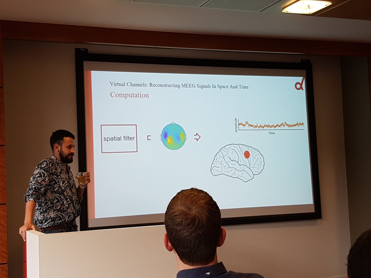 DondersSessions's tweet photo. Hesham ElShafei (@heshamelshaf3i) talks about how he uses beamforming to reconstruct MEEG signals in space and time. #MethodsMarket https://t.co/g5qe5ExjMg