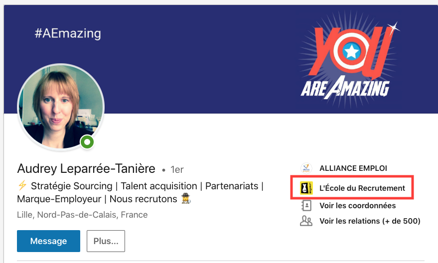 Presqu'une centaine de recruteurs affichent leur formation "l'École du Recrutement" sur LinkedIn. Et vous, si vous êtes certifié ?
