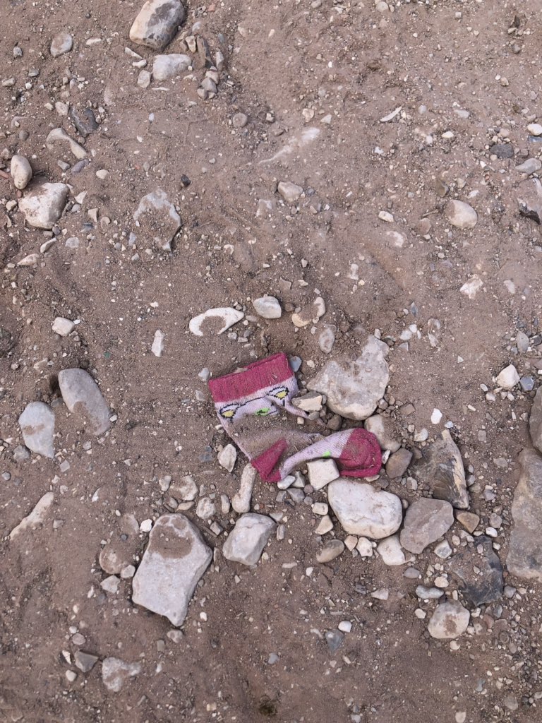 georgeon77's tweet photo. @tomhanks found this sock for a tiny foot discarded in the sands of Petra. Figured I’d send it over https://t.co/L1F0fzeVDU