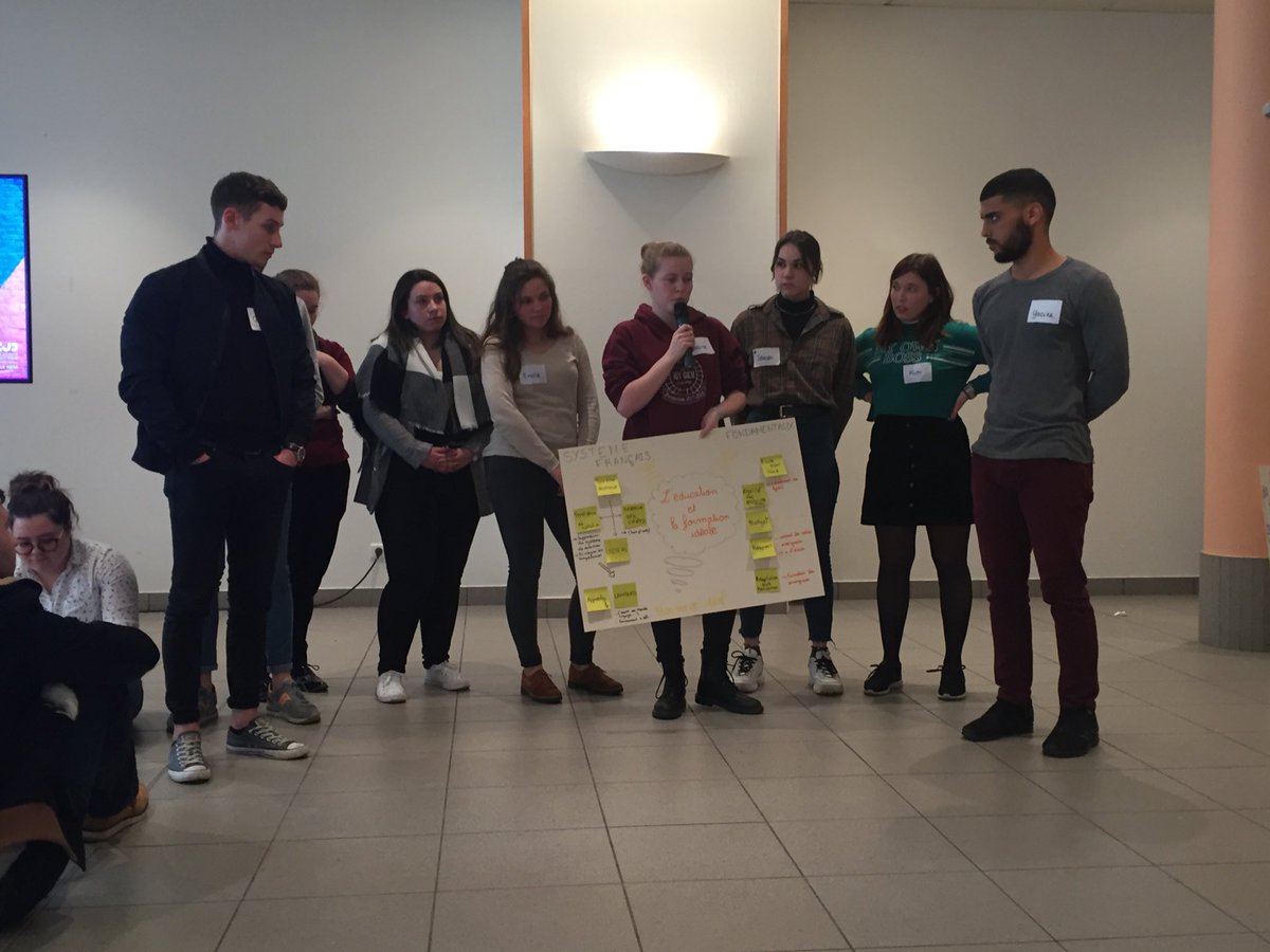 Pour nous le monde de l’enseignement demain c’est ... une école qui laisse de la liberté et de l’autonomie, avec plus de place pour le sport et une approche par l’apprentissage. ⁦<a href="/Sensandco/">Sens&co</a>⁩ #CJD_LeMans