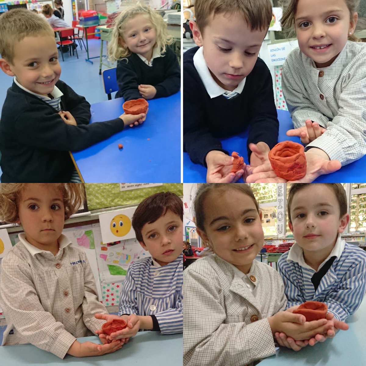 santoangelSE's tweet photo. Los alumnos de #4años nos trasladamos a la época romama elaborando una cerámica terra sigillata #art&amp;craft #romans #ceramic #children #CreativityIsAlwaysAGoodIdea #Visualworkshop #EducacionInfantil https://t.co/6KDQV5etxD