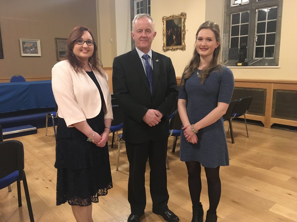 TUIunion's tweet photo. TUI President Seamus Lahart pictured with Sinead Lennon and Alva Garry, recipients of the Maynooth University #BScEd academic award which is sponsored by TUI @MaynoothUni https://t.co/rC0VAZOUbi