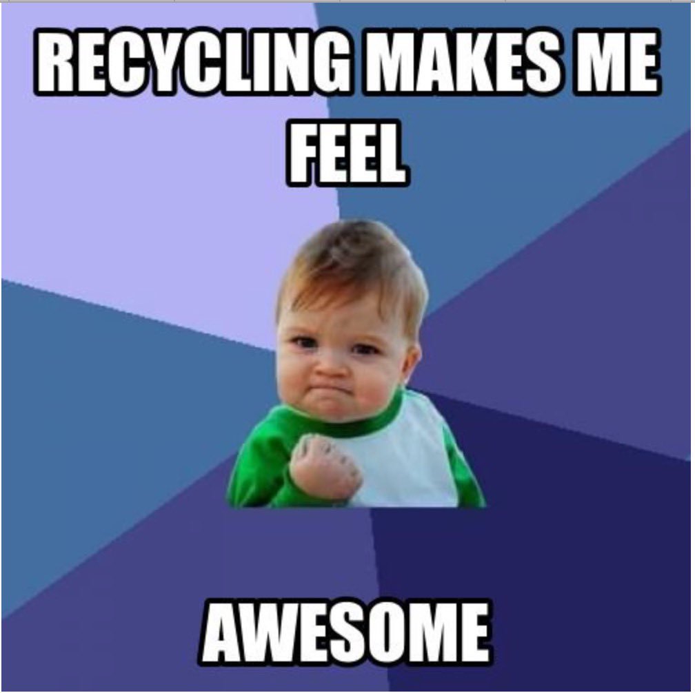 plastic_or's tweet photo. Thursday mood on point! ♻️💪🏼 Let’s make a change and get rid of all the bad waste #RecycleMatters #PlanetorPlastic https://t.co/dOVXq17vCZ
