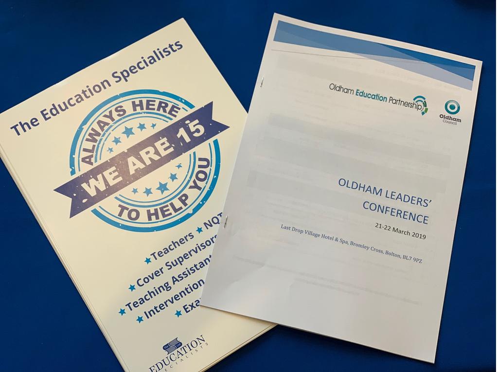 The Education Specialists are proudly attending the Oldham Leaders Conference. We are looking forward to an inspirational two days and to catching up with all of our Oldham Head Teachers #leadership #carriegrant #chrislubbe #TESOldhamPartnership #oldhamcouncil #TESsupply #15years